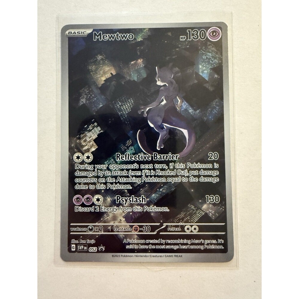 Pokémon Mewtwo Holo Rare TCG Card Black Star Promo 052 LP / NM